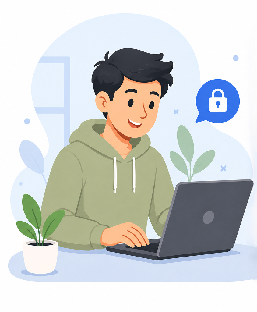 Member Login Illustration